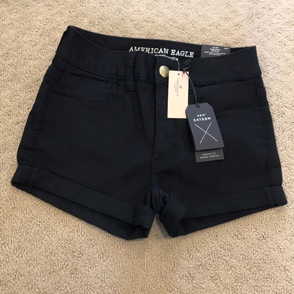 American Eagle High Rise Shortie, Black